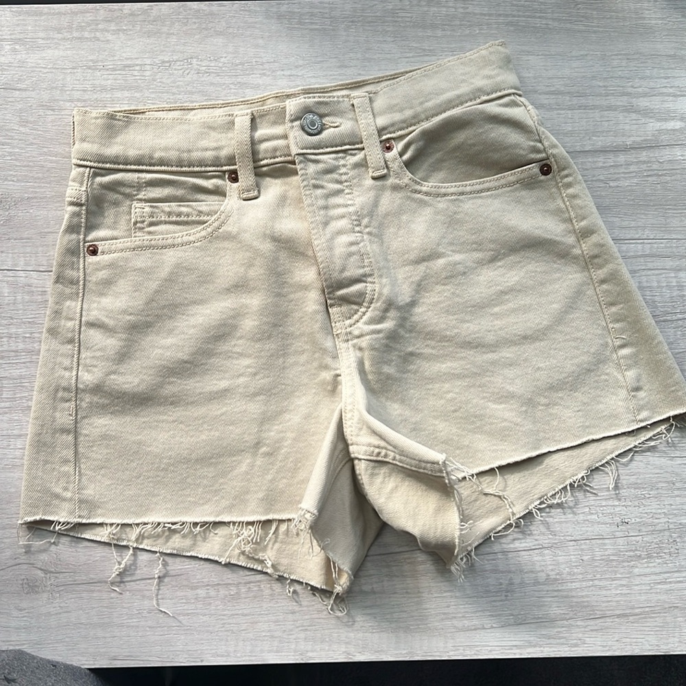 High Rise Jean Shorts